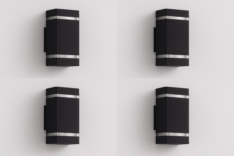 Modern Outdoor Wall Light with Up and Down Light and Weather-Resistant Design