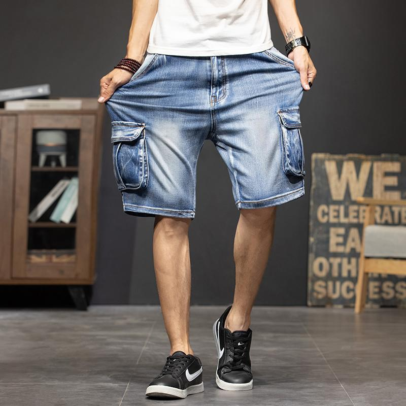 Casual Men's Denim Cargo Shorts – Robust and Practical for Daily Use