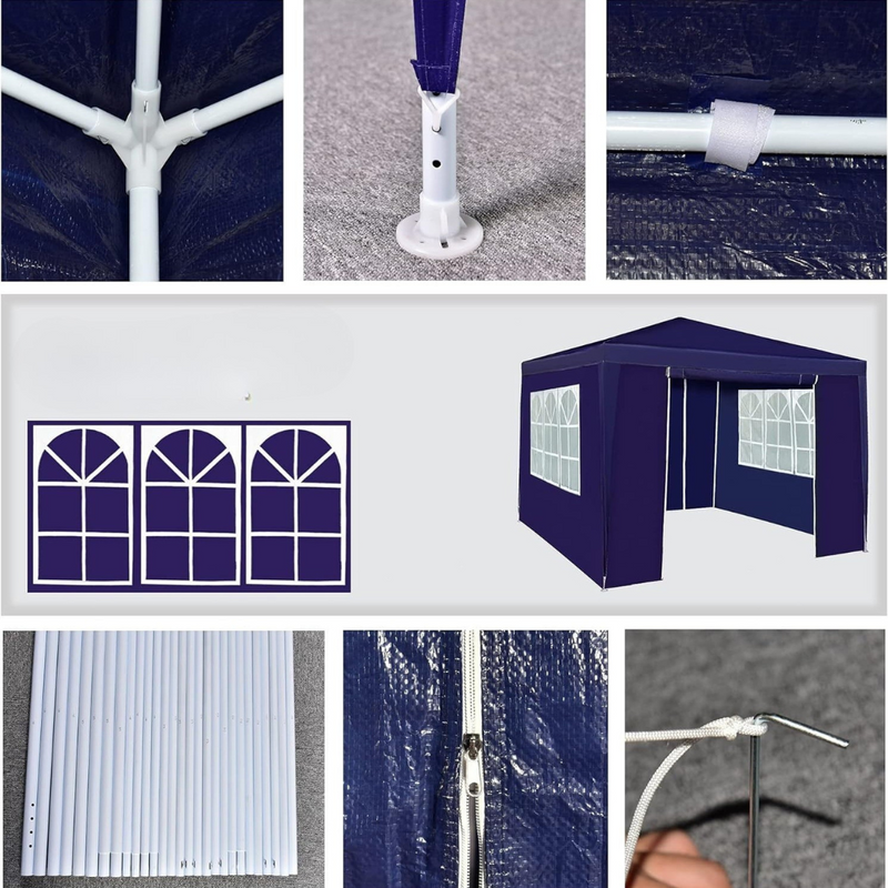 Pop-Up Gazebo with Side Panels for Garden Parties and Outdoor Events