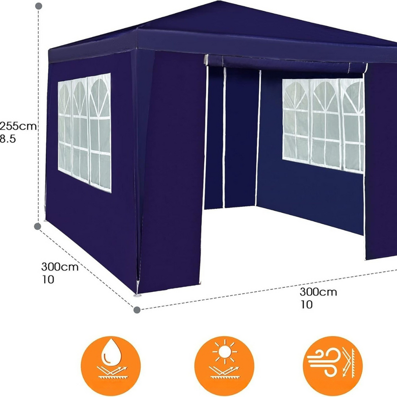 Pop-Up Gazebo with Side Panels for Garden Parties and Outdoor Events