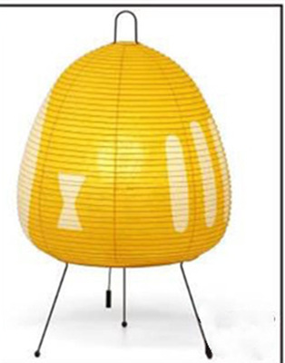 Table Lamp with Rice Paper Shade and Japanese Inspired Design