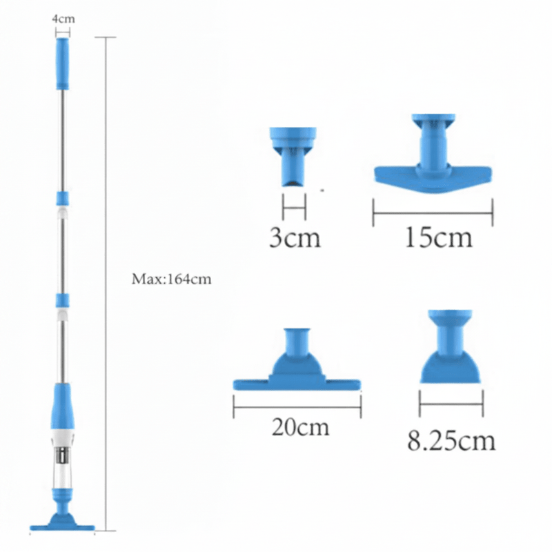 Cordless Pool Vacuum Cleaner with Telescopic Pole for Easy Pool Cleaning