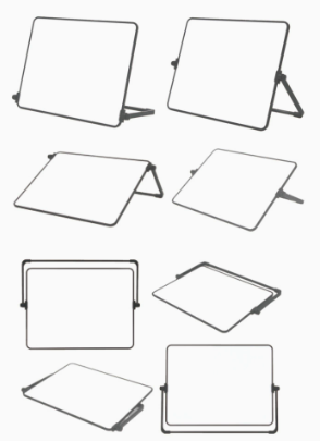MagniBoard Magnetic Whiteboard - Portable and Double-Sided with Stand