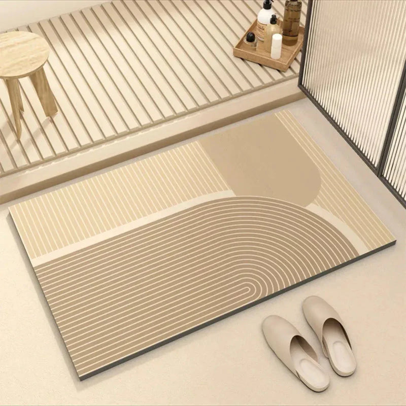 Quick-Drying Bath Mat with Non-Slip Backing for a Safe Bathroom