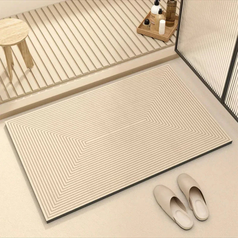 Quick-Drying Bath Mat with Non-Slip Backing for a Safe Bathroom