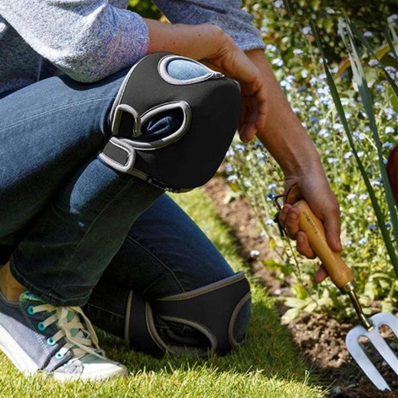 Strap-On Gardening Knee Pads with Flexible Protective Covers