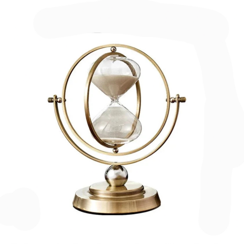 Metal Hourglass with Minimalist Design for Stylish Interior Decoration