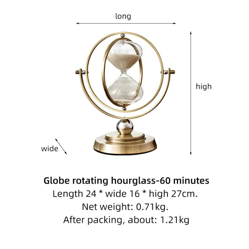 Metal Hourglass with Minimalist Design for Stylish Interior Decoration