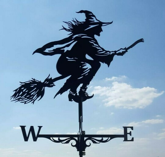Metal Weather Vane with Animal Silhouette for Garden and Roof Decoration