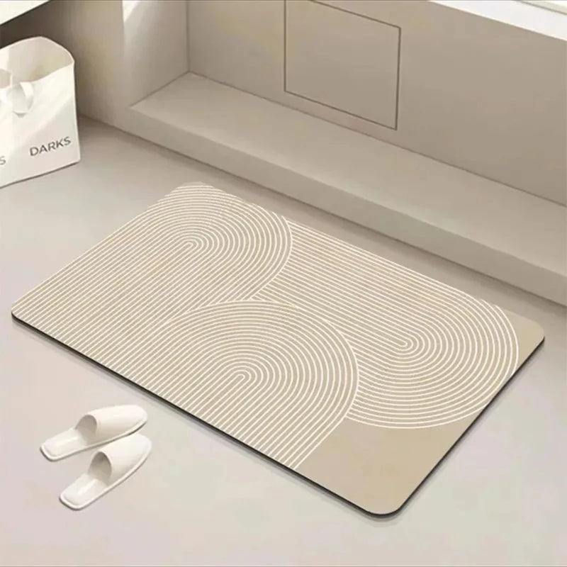 Quick-Drying Bath Mat with Non-Slip Backing for a Safe Bathroom