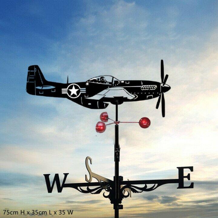 Metal Weather Vane with Animal Silhouette for Garden and Roof Decoration