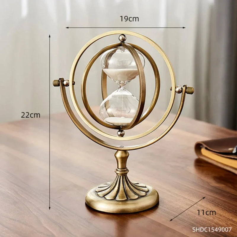 Metal Hourglass with Minimalist Design for Stylish Interior Decoration