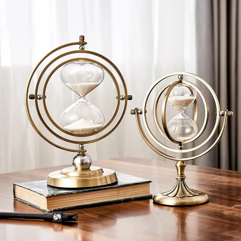 Metal Hourglass with Minimalist Design for Stylish Interior Decoration