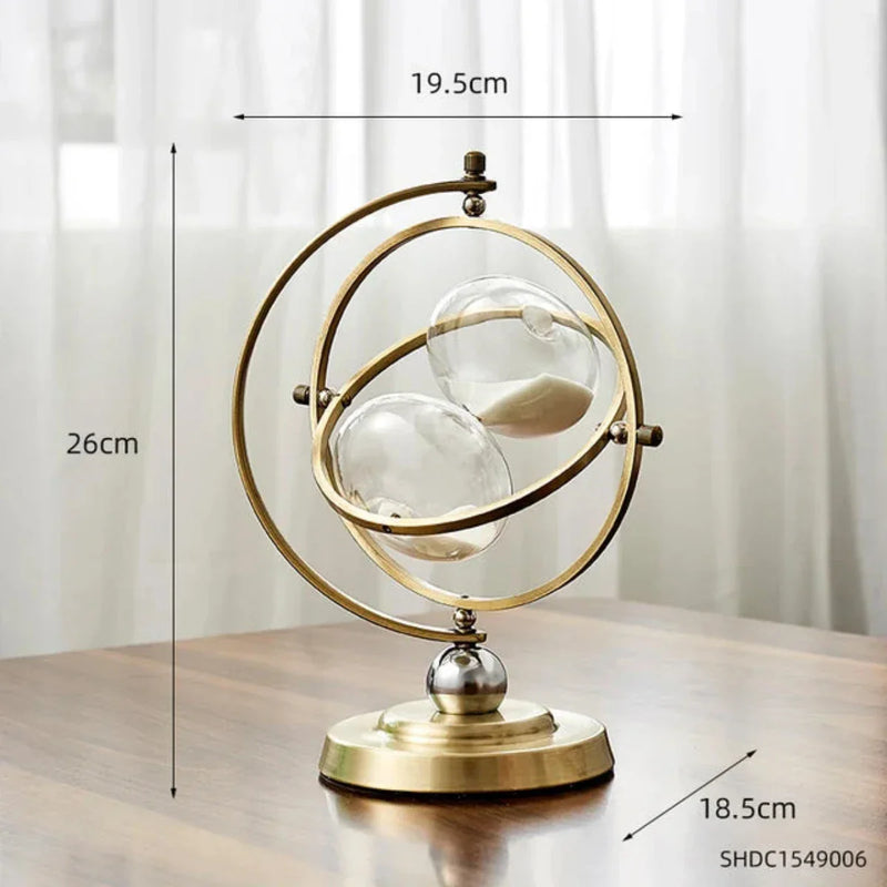 Metal Hourglass with Minimalist Design for Stylish Interior Decoration