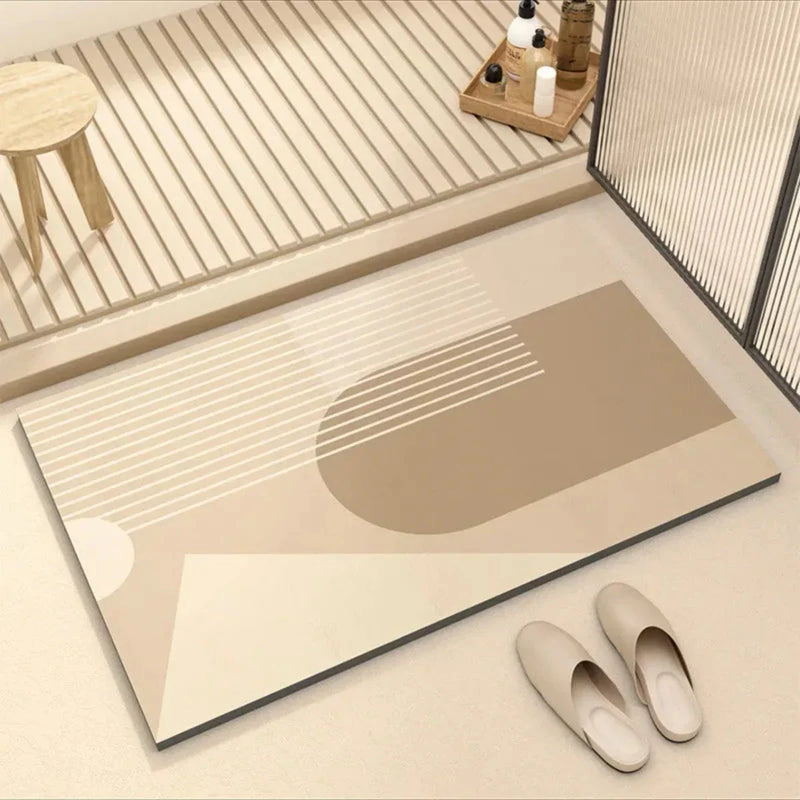 Quick-Drying Bath Mat with Non-Slip Backing for a Safe Bathroom