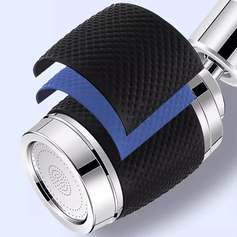Flexible Rotating Tap Attachment for Controlled Kitchen Rinsing