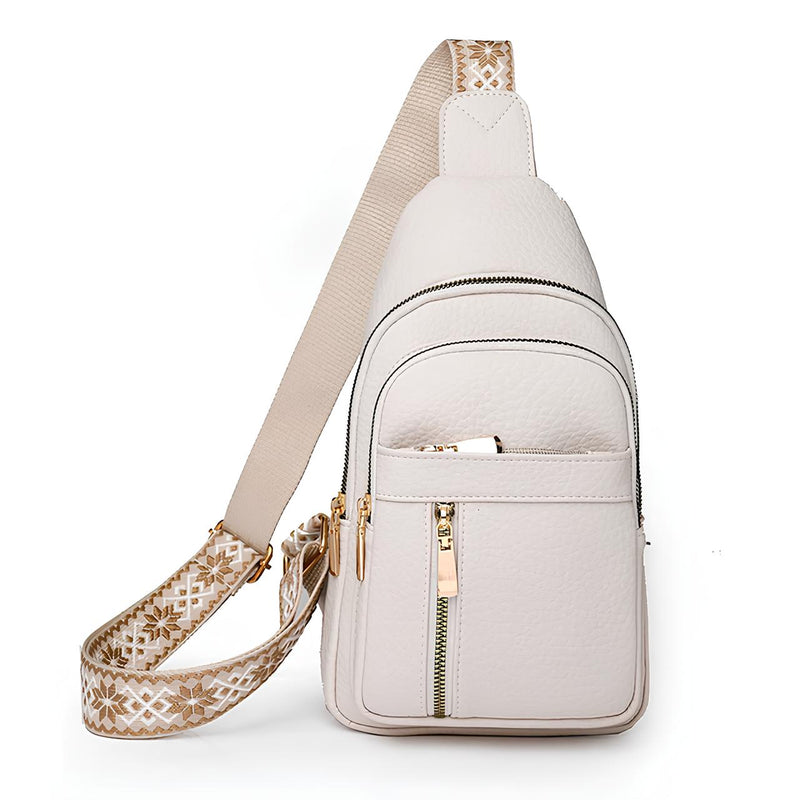 Anti-Theft Crossbody Shoulder Bag with RFID Protection and Concealed Zippers
