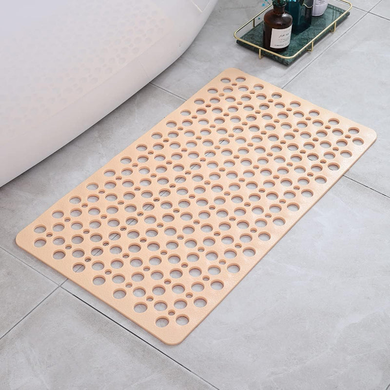 Anti-Slip Shower Mat with Suction Cups and Water Drainage for Bathroom Safety
