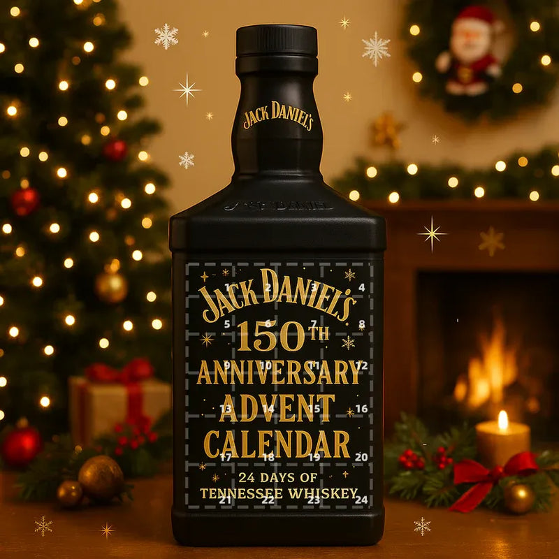 Advent Calendar with Beverage-Themed Acrylic Decorative Ornaments
