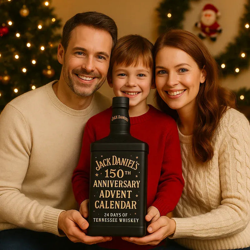 Advent Calendar with Beverage-Themed Acrylic Decorative Ornaments