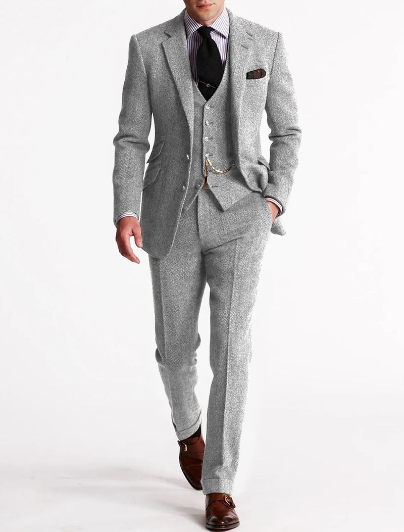 Vintage 3-Piece Men's Suit – Perfect for Parties and Formal Occasions