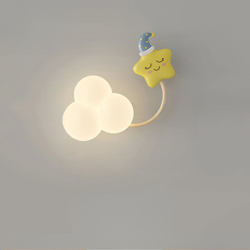 Children’s Cloud LED Wall Light with Airplane Design