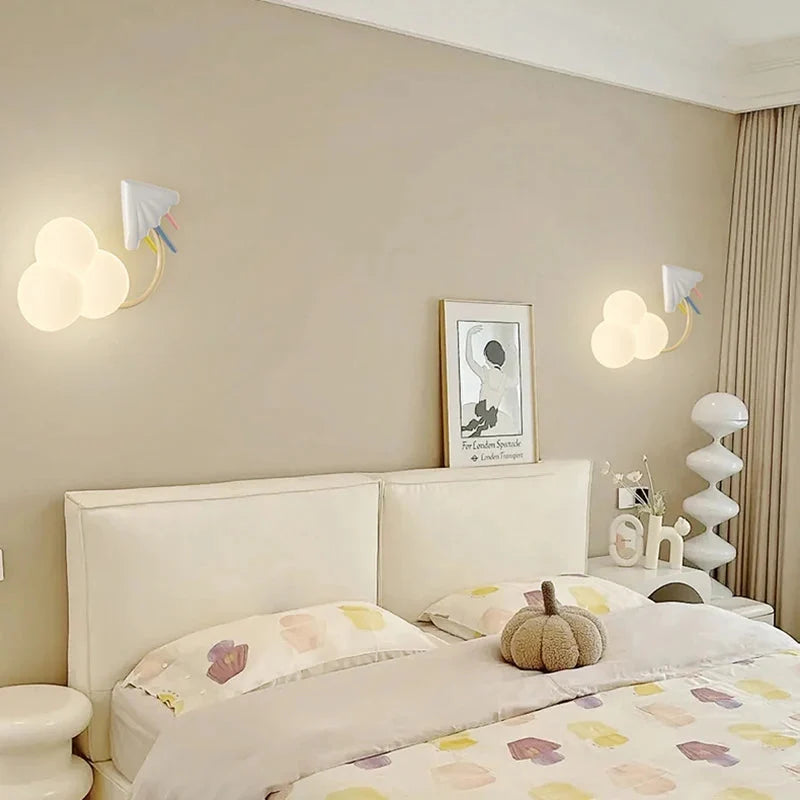 Children’s Cloud LED Wall Light with Airplane Design