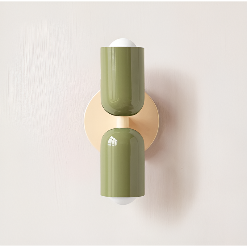 Dual Cylinder Wall Light with Up and Down Illumination