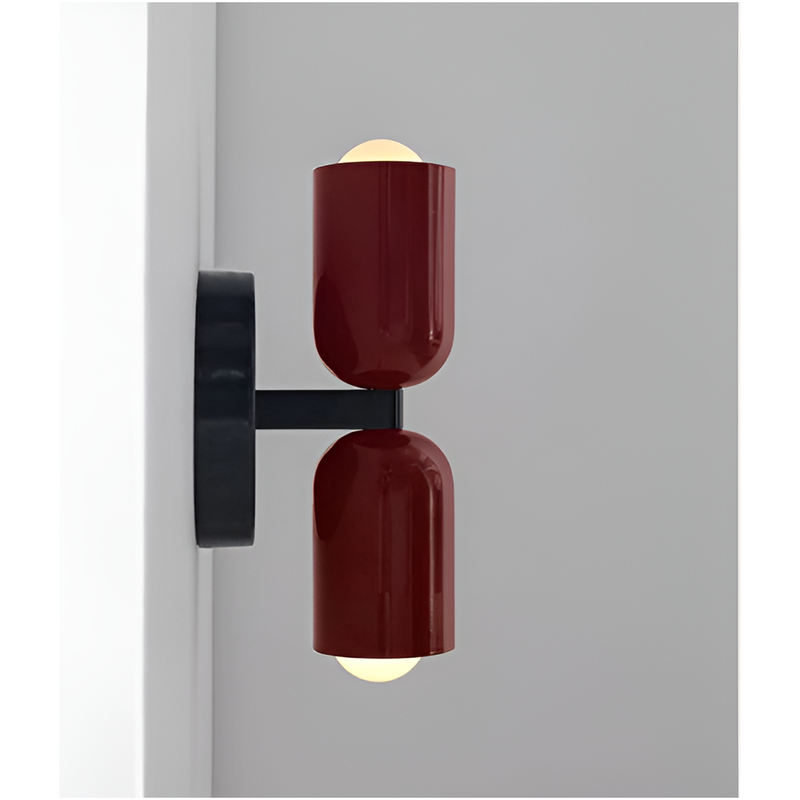 Dual Cylinder Wall Light with Up and Down Illumination