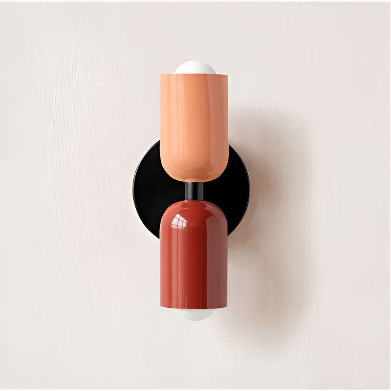 Dual Cylinder Wall Light with Up and Down Illumination