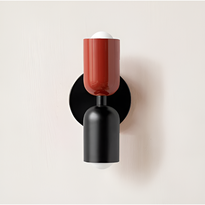 Dual Cylinder Wall Light with Up and Down Illumination