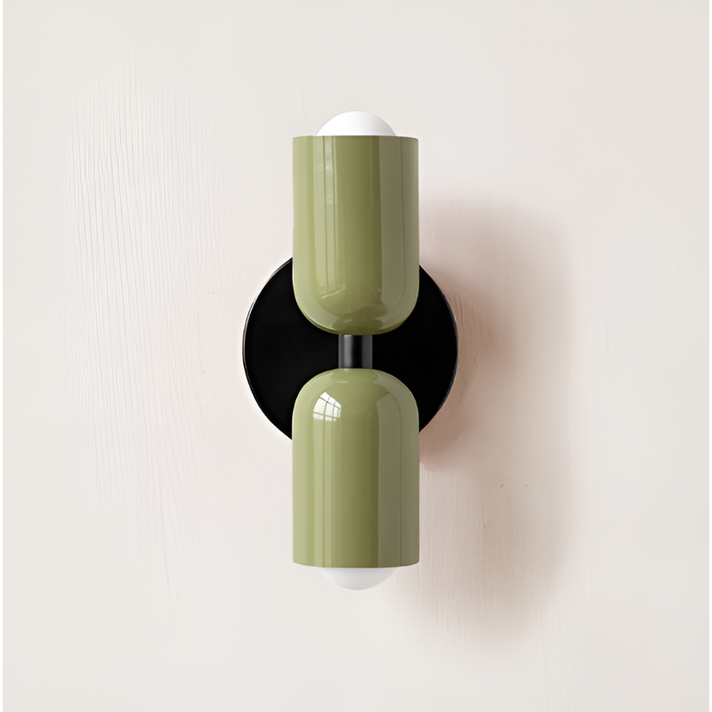 Dual Cylinder Wall Light with Up and Down Illumination