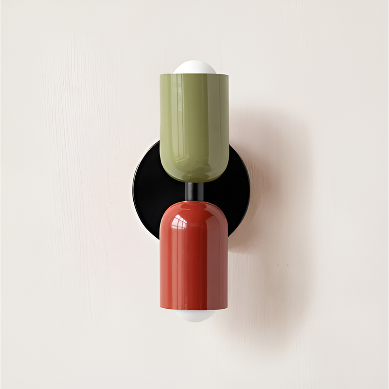 Dual Cylinder Wall Light with Up and Down Illumination