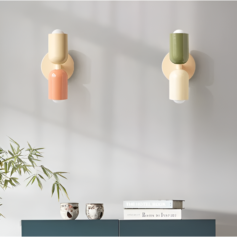 Dual Cylinder Wall Light with Up and Down Illumination