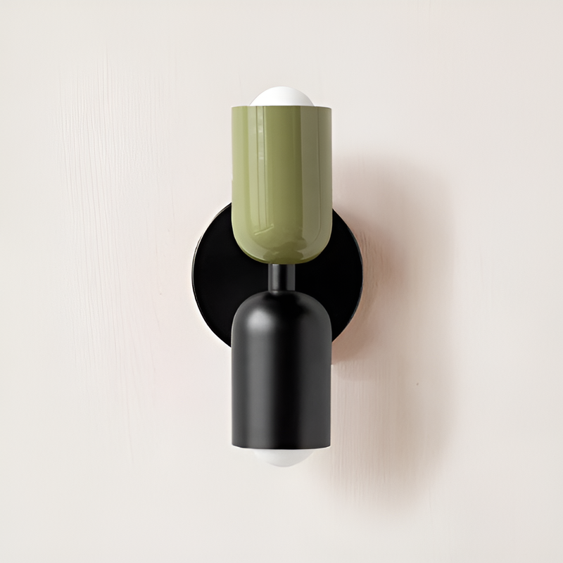 Dual Cylinder Wall Light with Up and Down Illumination