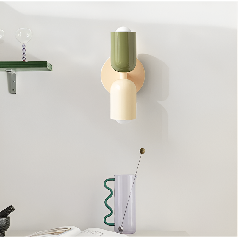 Dual Cylinder Wall Light with Up and Down Illumination
