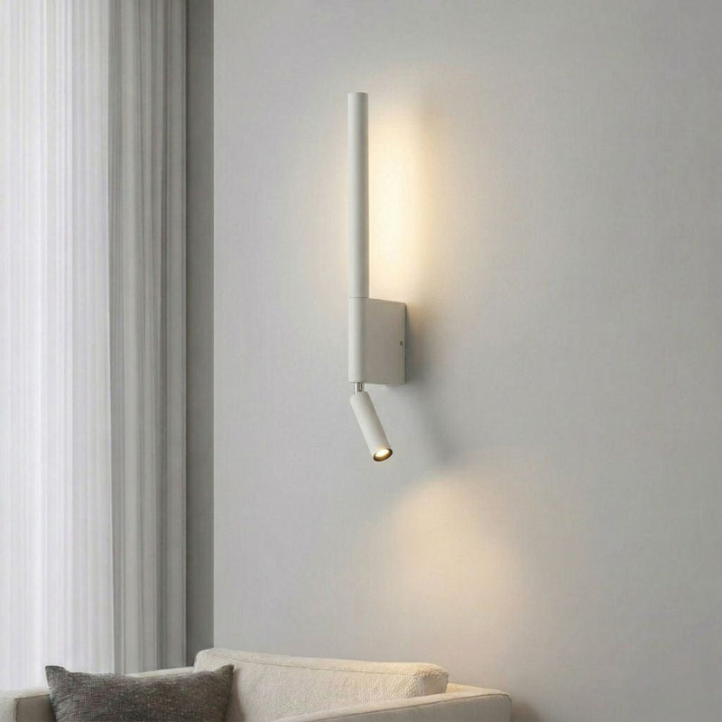 Dual LED Wall Sconce with Adjustable Reading Light