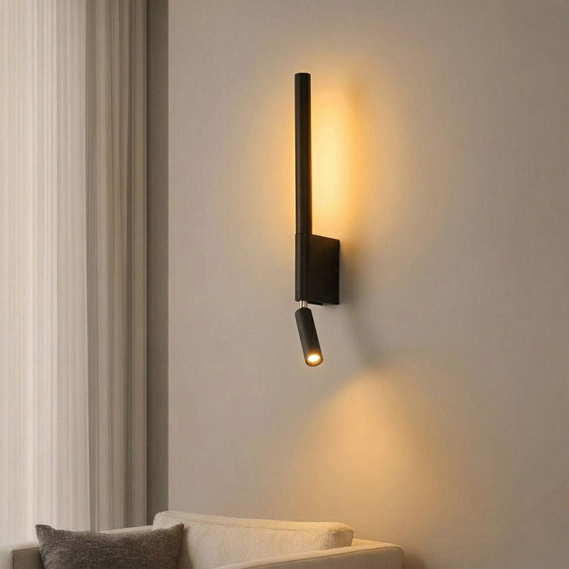 Dual LED Wall Sconce with Adjustable Reading Light