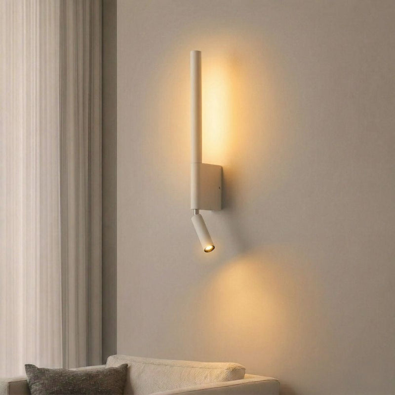 Dual LED Wall Sconce with Adjustable Reading Light