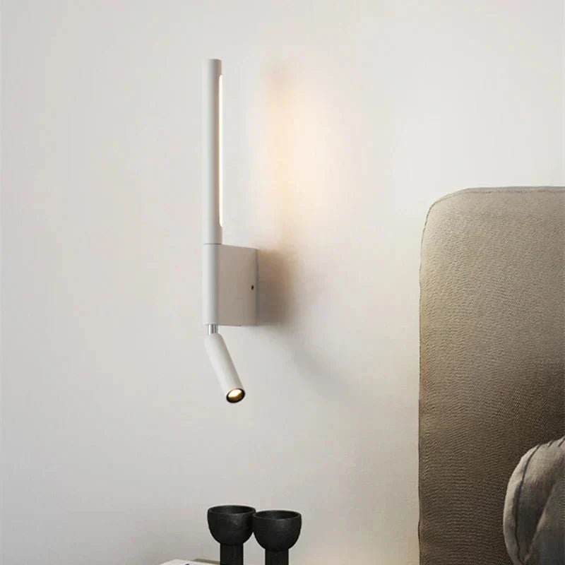 Dual LED Wall Sconce with Adjustable Reading Light