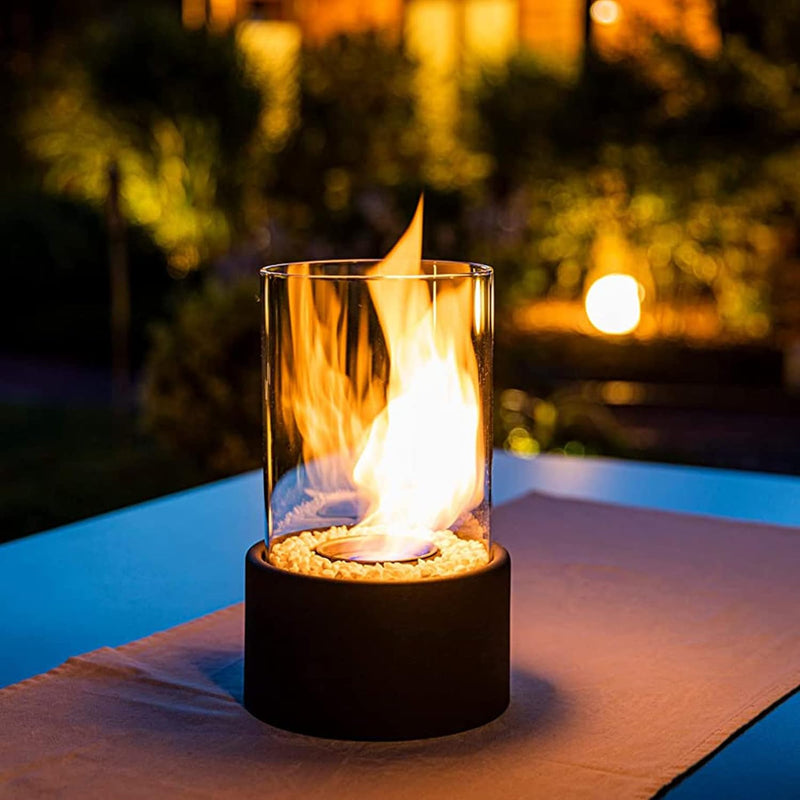 Decorative Glass Tabletop Oil Lamp