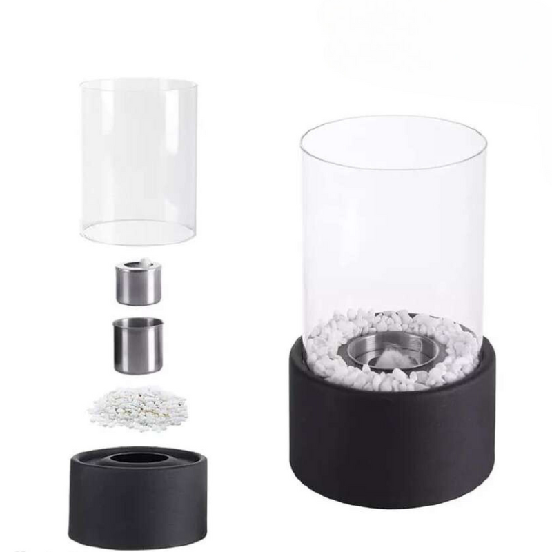 Decorative Glass Tabletop Oil Lamp