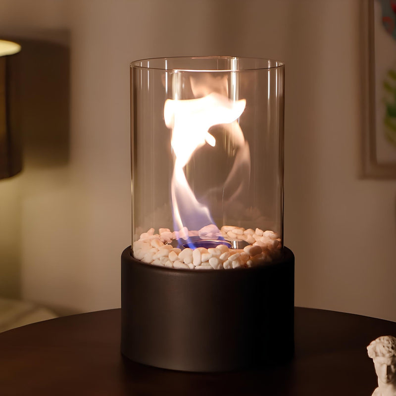 Decorative Glass Tabletop Oil Lamp