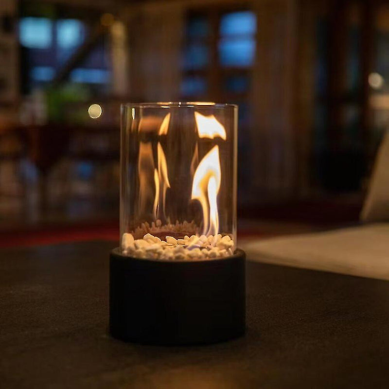 Decorative Glass Tabletop Oil Lamp