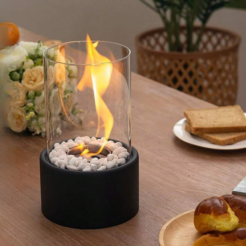 Decorative Glass Tabletop Oil Lamp