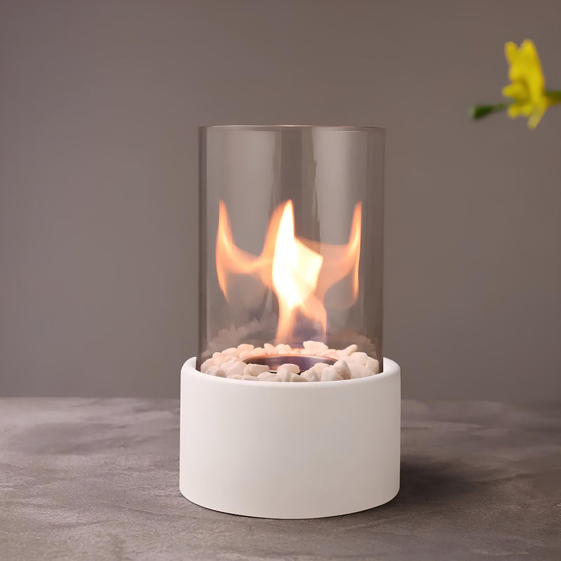 Decorative Glass Tabletop Oil Lamp