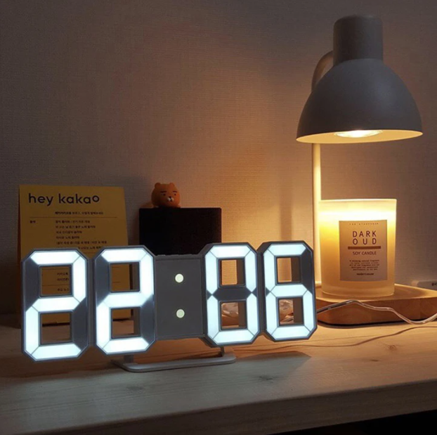 Smart Clock Design Smart 3D Digital Clock – Modern Design for Your Nightstand — Zenido UK