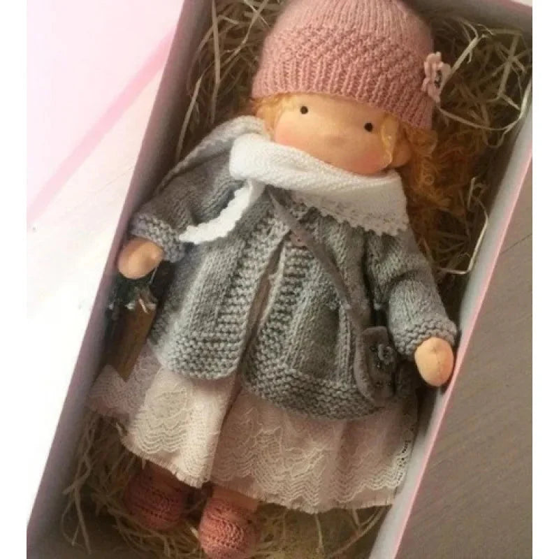Waldorf-Style Soft Doll with Hand-Sewn Clothing