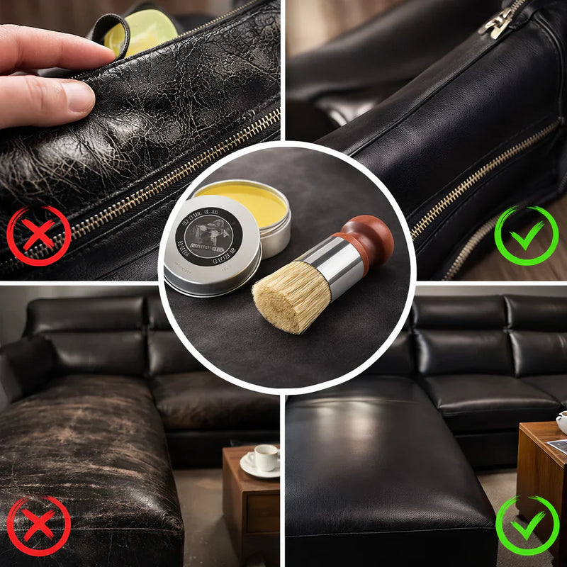 Leather Balm for Maintenance and Restoration of Leather with Deep Nourishment