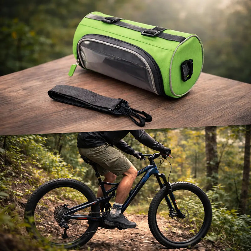 Touchscreen Bicycle Handlebar Phone Storage Bag